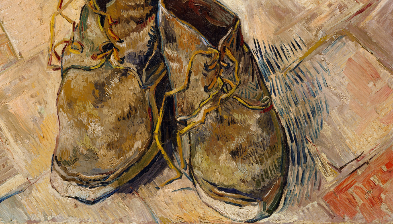 Пара туфлей несколько полотенец старых профессоров. Винсент Ван Гог башмаки. Ботинки Ван Гога. Винсент Ван Гог пара ботинок. Ван Гог башмаки 1886.